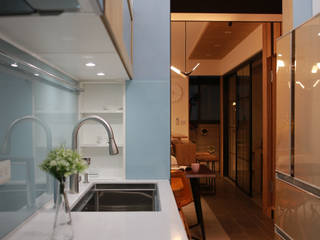 【溫潤雋永-住辦合一宅】, 上云空間設計 上云空間設計 Cocinas modernas: Ideas, imágenes y decoración