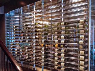 Cave à vin dans un restaurant steakhouse , Millesime Wine Racks Millesime Wine Racks Bedrijfsruimten Hout Hout