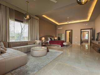 Luxurious Home Lighting Project in Delhi, Jainsons Emporio Jainsons Emporio Modern style bedroom Glass