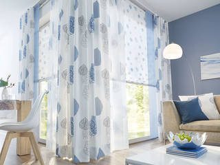 Schicker Ausblick ohne Einblicke, UNLAND International GmbH UNLAND International GmbH Fenster & TürFensterdekoration Textil Blau