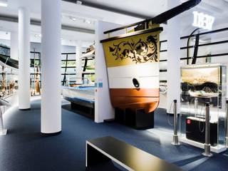 Verkehrsmuseum Dresden - Dauerausstellung Schifffahrt, Marius Schreyer Design Marius Schreyer Design 商业空间