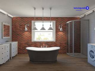 Bathroom in Loft Style, "Design studio S-8" 'Design studio S-8' Industrial style bathroom