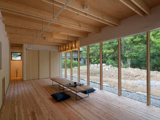 はなれ Hanare （Guest House）, arbol arbol Living room Solid Wood Wood effect