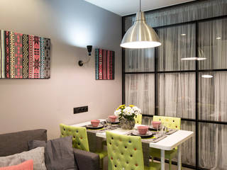 Квартира в Подмосковье 53 м2, ST-buro ST-buro Eclectic style dining room