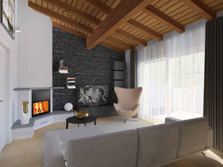 rinnovare un soggiorno in stile moderno, Flavia Benigni Architetto Flavia Benigni Architetto Modern Living Room Grey