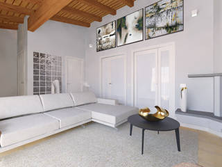 rinnovare un soggiorno in stile moderno, Flavia Benigni Architetto Flavia Benigni Architetto Modern Living Room Grey