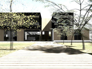 Casa CS - Chicureo II, proyecto arquitek proyecto arquitek Eengezinswoning Spaanplaat
