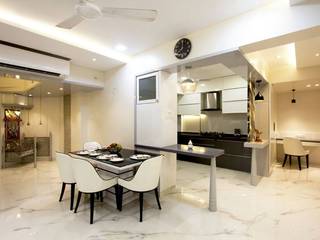 MR.KISHOR BHANUSHALI, PSQUAREDESIGNS PSQUAREDESIGNS Modern dining room