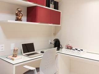 Apartamento em Casa Forte , ESTUDIO NOI ARQUITETURA ESTUDIO NOI ARQUITETURA Modern Study Room and Home Office