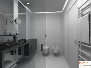 Banheiro masculino, Grupo DH arquitetura Grupo DH arquitetura Modern Banyo