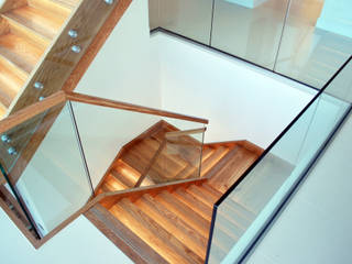 Family Home in Swanage, Dorset, David James Architects & Partners Ltd David James Architects & Partners Ltd Stairs