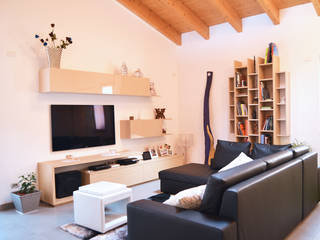 LOFT'n'LIGHT , Daniele Piazzola architetto e designer a Como Daniele Piazzola architetto e designer a Como Moderne woonkamers