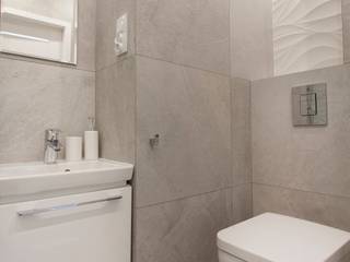 Projekt aranzacji wnetrza łazienki wraz z kompleksowym wykonawstwem, ARCHAMO architektura ARCHAMO architektura Modern bathroom