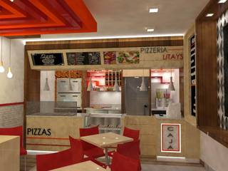 Pizzeria Mañongo, SCABA EQUIPAMIENTO Y ARQUITECTURA COMERCIAL , C.A. SCABA EQUIPAMIENTO Y ARQUITECTURA COMERCIAL , C.A. 商業空間