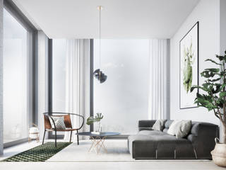 Architectural Visualisation - Scandinavian Interior , WEMAPOUT WEMAPOUT Scandinavian style living room