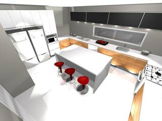 Cozinha , Grupo DH arquitetura Grupo DH arquitetura ห้องครัว