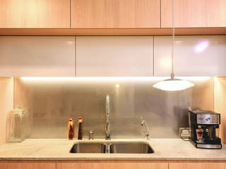 FAMILY KITCHEN, Chetecortés Chetecortés Einbauküche Holznachbildung