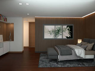Departamento Moderno, Fi Arquitectos Fi Arquitectos Modern style bedroom