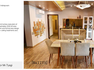 Apartment | Indirapuram, Inno[NATIVE] Design Collective Inno[NATIVE] Design Collective Livings de estilo moderno