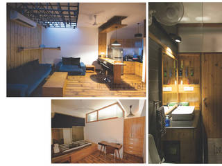 Studio Apartment | Defence Colony, Delhi, Inno[NATIVE] Design Collective Inno[NATIVE] Design Collective Dormitorios de estilo clásico