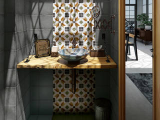Art Nouveau, Equipe Ceramicas Equipe Ceramicas Mediterranean style bathroom Ceramic