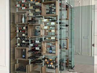 Cave à vin aérienne, Millesime Wine Racks Millesime Wine Racks Modern Home Wine Cellar Aluminium/Zinc Metallic/Silver