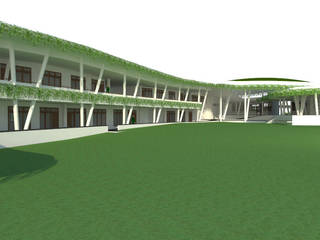 Amisewaka - Desa Les Community Center, ​Hospitality School, Gehlen Gehlen 商业空间