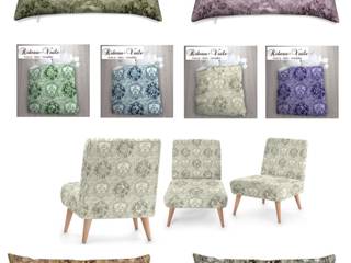 Rideau, coussin, couette, fauteuil et décoration ameublement en tissu imprimé Toile de Jouy, Rideau-voile Rideau-voile Rumah Klasik
