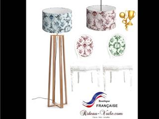 Rideau, coussin, couette, fauteuil et décoration ameublement en tissu imprimé Toile de Jouy, Rideau-voile Rideau-voile Klasik Yemek Odası