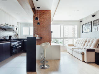 Apartamento do Jovem moderno, Camila Chalon Arquitetura Camila Chalon Arquitetura Modern Living Room Grey