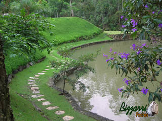 Caminhos com pedras cacão de São Tomé, Bizzarri Pedras Bizzarri Pedras Rustic style garden