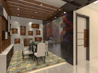 2bhk Flat Interior @Merlin Residency Rajarhat Kolkata , Creazione Interiors Creazione Interiors Modern dining room