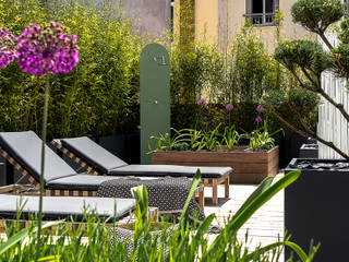 Ensemble de jardinières Image'In pour une décoration ultra design en toit terrasse, ATELIER SO GREEN ATELIER SO GREEN Modern Havuz