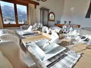 Chalet mit Alpen Flair, Select Living Interiors Select Living Interiors 러스틱스타일 다이닝 룸