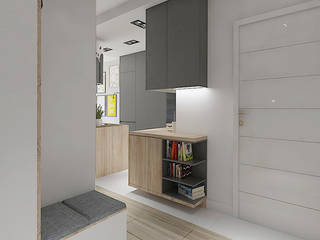 MĘSKI punkt widzenia, INVENTIVE studio INVENTIVE studio Corredores, halls e escadas minimalistas