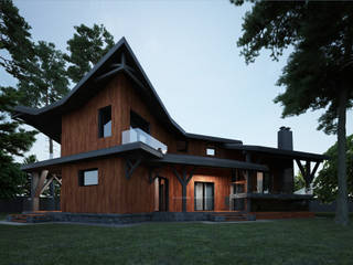 Дизайн проект фасада частного дома, Way-Project Architecture & Design Way-Project Architecture & Design Casas eclécticas