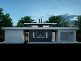 Проект современного одноэтажного дома, Way-Project Architecture & Design Way-Project Architecture & Design Minimalist houses