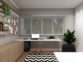 Home Office, Rebeka Ferle Maske Rebeka Ferle Maske Modern style study/office MDF
