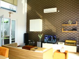 Detail Ruang Keluarga Exxo interior Ruang Keluarga Modern TV stands & cabinets