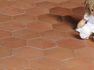 Handcrafted terracotta: product of passion - handcrafted terracotta floor tiling, Terrecotte Europe Terrecotte Europe พื้นที่เชิงพาณิชย์ กระเบื้อง