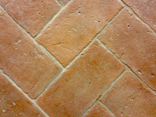 Handcrafted terracotta: product of passion - handcrafted terracotta floor tiling, Terrecotte Europe Terrecotte Europe مساحات تجارية بلاط