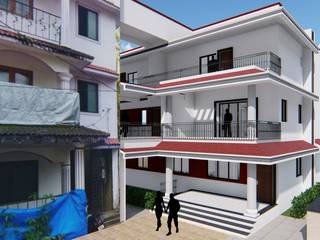 Fernandes Brothers @ Nagoa, Goa, Cfolios Design And Construction Solutions Pvt Ltd Cfolios Design And Construction Solutions Pvt Ltd Habitações multifamiliares