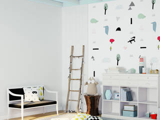 Tapety dla dzieci - KOLEKCJA NATURE, Humpty Dumpty Room Decoration Humpty Dumpty Room Decoration ห้องเด็กอ่อน