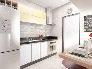 Cozinha do apartamento, AT arquitetos AT arquitetos Cocinas modernas: Ideas, imágenes y decoración