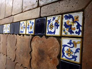 Handcrafted terracotta: product of passion - handcrafted terracotta wall tiling , Terrecotte Europe Terrecotte Europe 商業空間 タイル