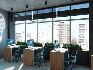 AutoNom office, Artichok Design Artichok Design Commercial spaces Grey