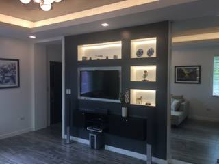 Design and build, A. R. Serrano Interior A. R. Serrano Interior Eclectic style media room Concrete