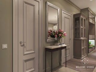 Мастерская дизайна Welcome Studio Pasillos, vestíbulos y escaleras clásicas