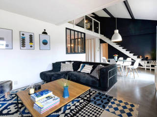 Maison Tresses, Julie Chatelain Julie Chatelain Scandinavian style living room