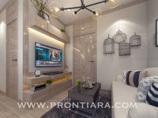 Plum condo 22.5 start 150,000฿ ออกแบบและตกแต่งภายใน, Prontiara Prontiara Dormitorios de estilo moderno